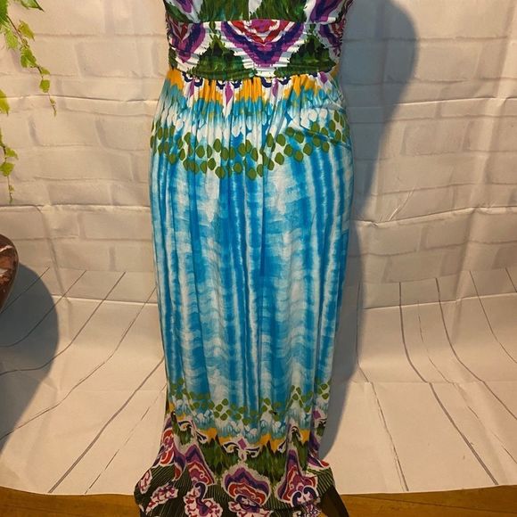 MULTICOLORED MAXI DRESS - Picture 3 of 14